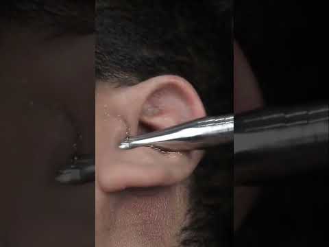 Ear Finger And Ear Itching By Asim Barber asmr #shorts