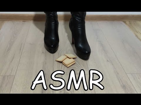 Crushing Food with High Boots | ASMR |