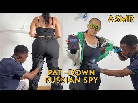ASMR TSA Security Check -  ASMR Fast & Aggressive Tickling Full Body TSA Pat Down | Unintentional