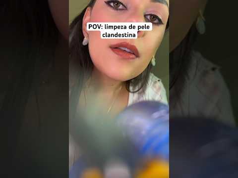 POV: limpeza de pele clandestina #asmr #humor #asmrsounds #shorts