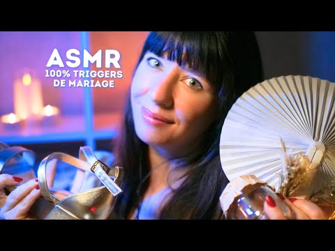 ASMR ✨ Triggers de mariage et Blabla (Outfit et cadeaux)