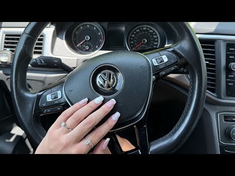 ASMR fast and aggressive tapping in my car
