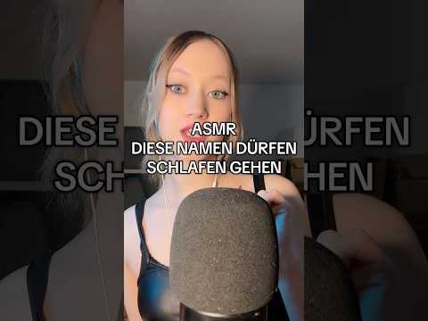 War dein name dabei? #asmr #mouthwhisper #fabricscratching #germanasmr #asmrgerman