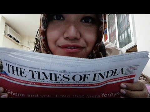 [ASMR] reading real news/articles from times of India