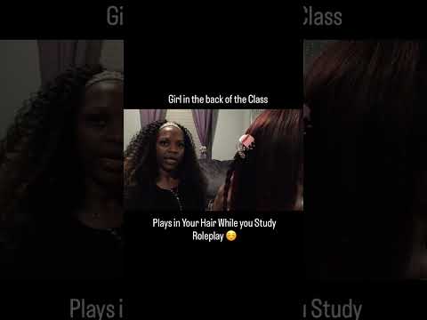 ASMR Girl in Back of Class Plays with Your Hair While you Study Roleplay 💜