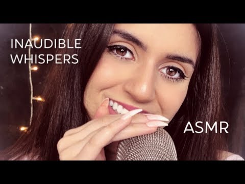 ASMR ❤️ UP-CLOSE INAUDIBLE WHISPERING (hand movements, mouth sounds, ...)✨