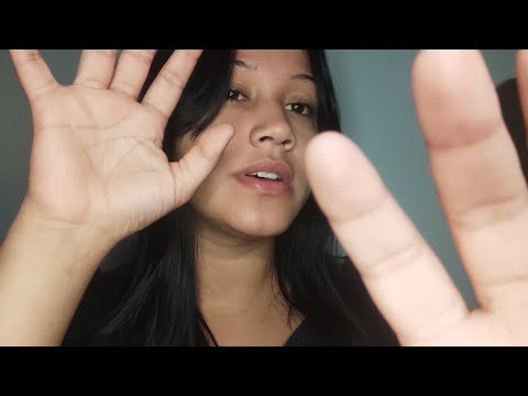 ASMR - hands on screen and mouth sounds | mãos na tela e sons de boca