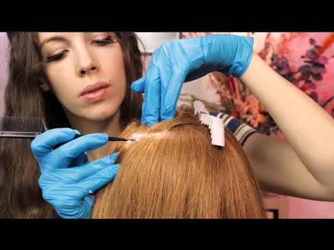 ASMR - Satisfying SCALP CHECK & Dandruff Removal (With Bad Results)