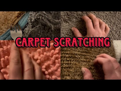 ASMR | Carpet Scratching (Different Carpets/Textures) Fast and Aggressive. No Talking