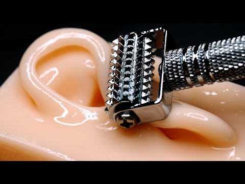 [ASMR] The Perfect Ear Oil Massage for Sleep [Roller Acupuncture, No Talking]