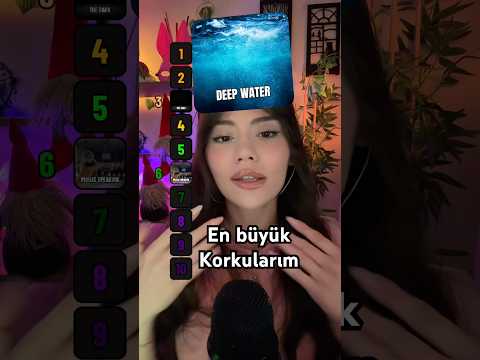 En büyük korkumu maalesef bulamadığım listeyi sıralıyoruz 👻 #asmr #asmrshorts