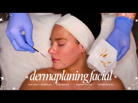 ZZZ ASMR Sleep Facial | Crystal Cleanse | Marshmallow Mask | Dermaplaning | Hydrafacial