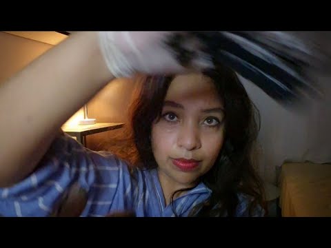 ASMR Salão de beleza: Coloração/tintura, shampoo, tratamento,massagem de pés e mãos, sons em camadas