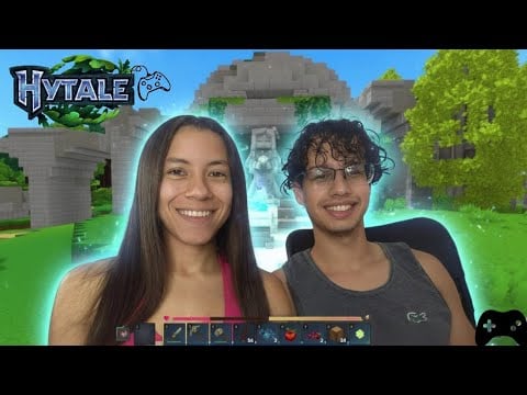 ASMR MEU NOIVO JOGANDO HYTALE - Achamos Um Portal Mágico! Soft Spoken e Sussurros 🤫