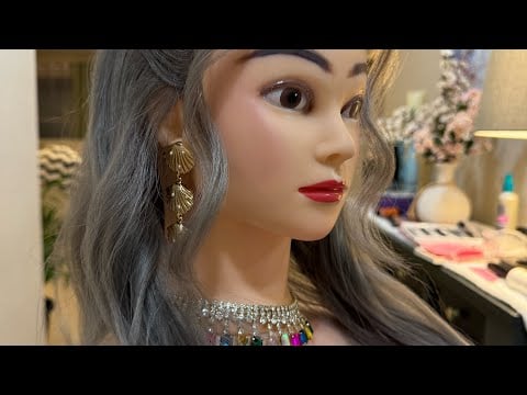 ASMR | Summer Hair Styling & Makeup | Application - Hair Fixing - Perfectionist - Finishing Touches