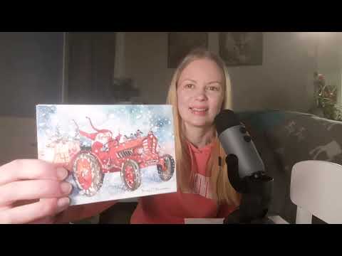 Asmr Suomi - pahvisia naputteluja joulukorteista 🎀