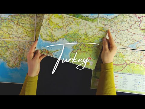 ASMR Map Tracing: Turkey 🇹🇷 (soft spoken, paper sounds)