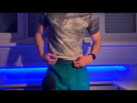 ASMR Fabric Scratching (male gym edition)