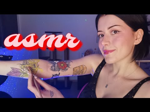 ASMR ✨ // coloring my tattoos