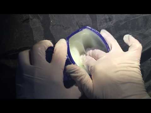 LATEX GLOVES  WHITE with VASELINE [[ASMR]]
