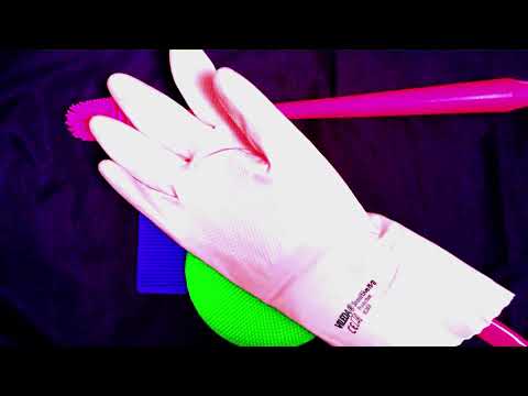 RUBBER GLOVES  ✋🤚 VILEDA  SENSITIVE  M ❕   [[ASMR]]