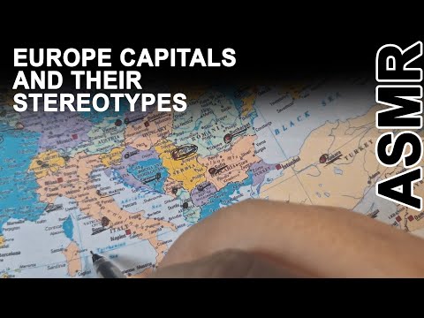 ASMR: All European Capitals With Their Own Stereotypes | Stats & Facts | ASMR map tracing & whispers