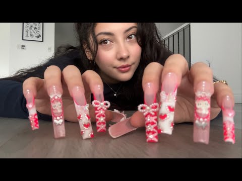 ASMR floor tapping and scratching (no talking)