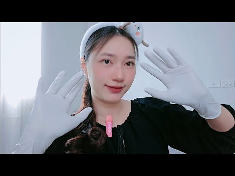 ASMR White Latex Gloves New Box 🤍🧤