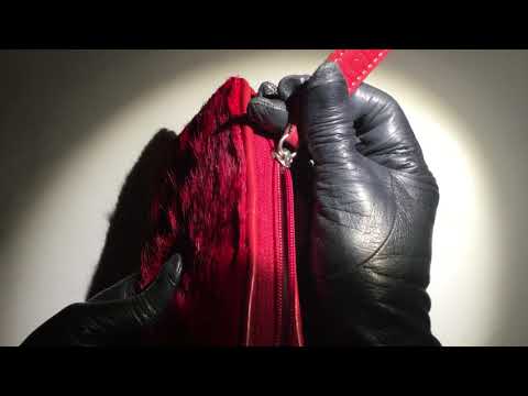 LEATHER GLOVES  🙌 Hands in tight vintage leather  [[ASMR]]