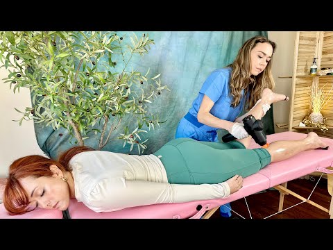 ASMR Chiropractic Care | Back + Lower Leg Treatment, Cracks | Massage Therapy [Real Person]Role Play