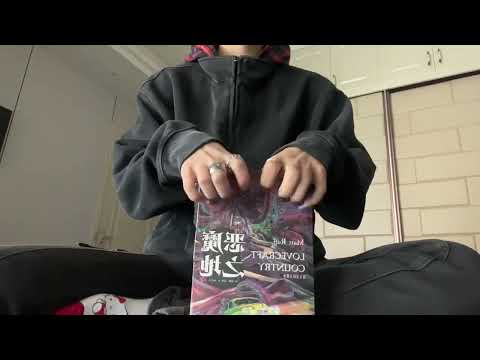 Slow tapping and scratching thick book ASMR Slow tapping and scratching