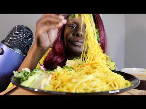 Malaysian Singapore Noodles ASMR Eating Sounds