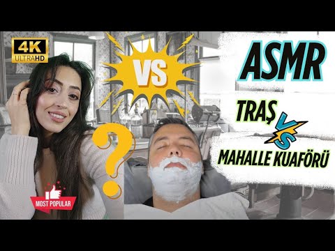 Kuaför mü Berber mi? 😱 Mahalle Kuaförü vs Kocamı Traş Ediyorum ASMR (4K Türkçe)