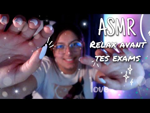 ASMR Je te RELAXE avant tes examens (la fin en ECHO) ✨