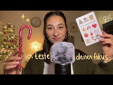 ASMR | Weihnachtlicher Fokustest 🎄 