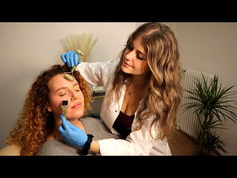 ASMR [Real Person] Medical Face Exam & Treatment | Face mapping & Massage Roleplay