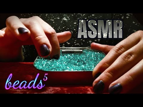 ASMR Beads vol5, beads in container, falling beads, dropping beads sounds