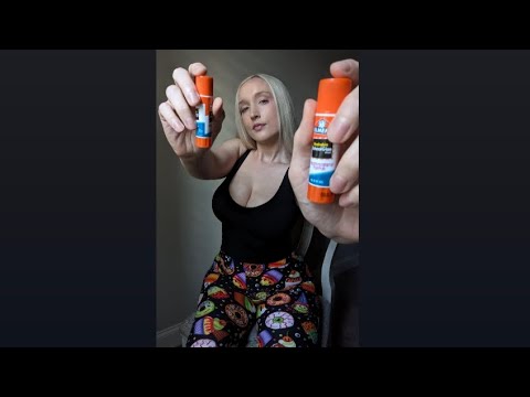 🎧ASMR Glue Stick Sounds⚡🧠🎙️✨Requested✨