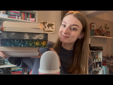 ASMR The Faster I Tap, The More I Like The Book (book triggers and close whispers) 