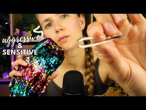 Fast & Aggressive ASMR at 150% Sensitivity (+ Trigger Words)