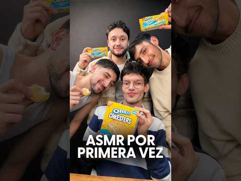 MIS AMIGOS HACEN ASMR 🔥 COMIENDO OREO SABOR PASTEL #asmr #asmrsounds #relax #comedia #asmreating