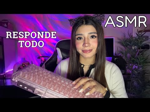 ASMR español / PSIQUIATRA te HACE PREGUNTAS PERSONALES Y DIFERENTES (roleplay)