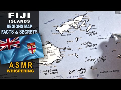 ASMR: FIJI Islands Map Outline | Key Facts and Highlights | ASMR maps and facts