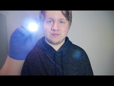 ASMR Cranial Nerve Exam Doctor Roleplay in German (Deutsch/ Binaural)