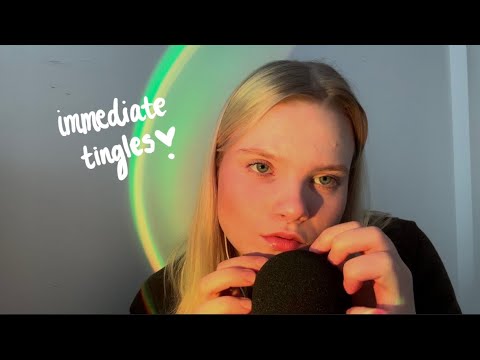 ASMR foam cover scratching & mouth sounds 🩰