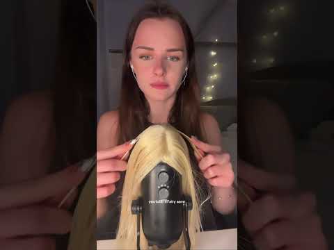 wig on mic asmr #asmr #relax #scalpmassage #scalpscratching