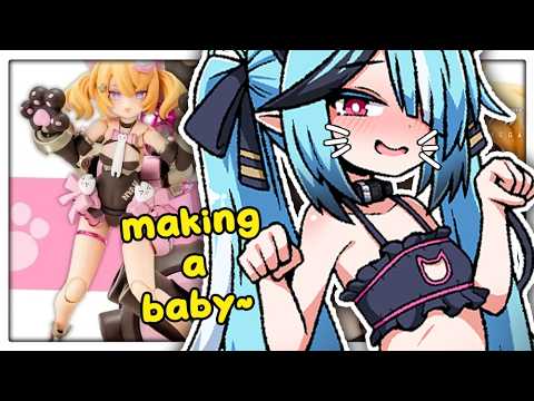Making a Daughter Together! *huffs plastic*【Gunpla Handcam】reading your maros!!