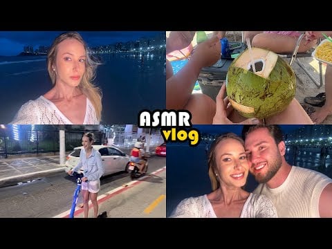 ASMR vlog 🏝️ 5 dias comigo na praia, nossa virada de ano, passeios, comidas e muito mais.. 