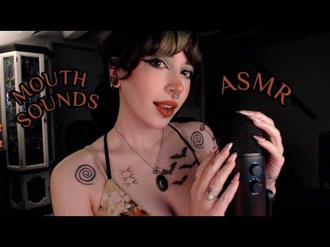 ASMR Mouth Sounds | Nail Tapping, Hand Sounds, Whispering