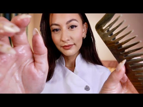 ASMR Scalp Treatment + Hair Wash Roleplay 🤤 Massage, Layered Sounds & Hair Brushing for Sleep